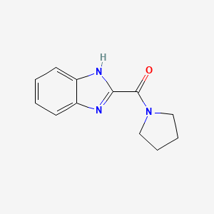 molecular formula C12H13N3O B3357550 (1H-Benzimidazol-2-yl)(pyrrolidin-1-yl)methanone CAS No. 73902-99-5