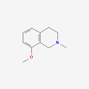 molecular formula C11H15NO B3357556 8-Methoxy-2-methyl-1,2,3,4-tetrahydroisoquinoline CAS No. 73903-30-7