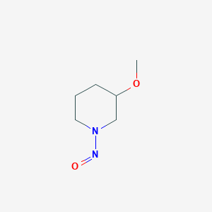 molecular formula C6H12N2O2 B3357558 3-Methoxy-1-nitrosopiperidine CAS No. 73908-53-9