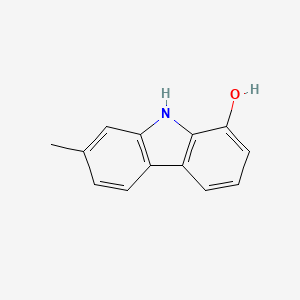 molecular formula C13H11NO B3357569 9H-Carbazol-1-ol, 7-methyl- CAS No. 73910-77-7