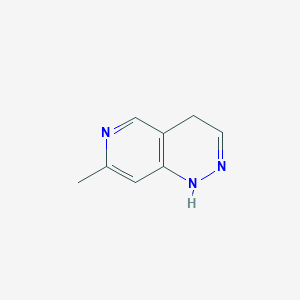 molecular formula C8H9N3 B3357593 7-Methyl-1,4-dihydropyrido[4,3-c]pyridazine CAS No. 74057-27-5