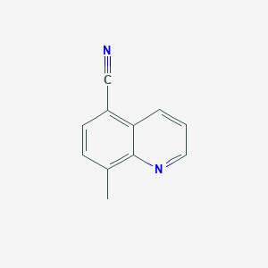 molecular formula C11H8N2 B3357616 8-Methylquinoline-5-carbonitrile CAS No. 74316-57-7