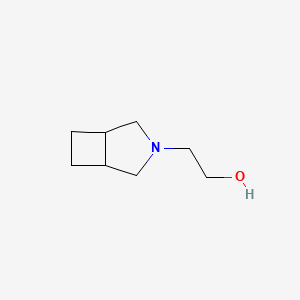 molecular formula C8H15NO B3357633 2-(3-Azabicyclo[3.2.0]heptan-3-yl)ethan-1-ol CAS No. 743438-32-6