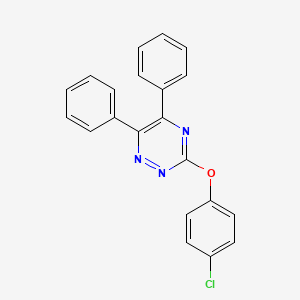 as-Triazine, 3-(p-chlorophenoxy)-5,6-diphenyl-
