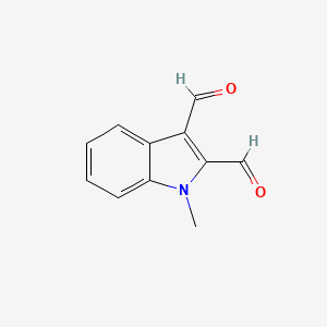 molecular formula C11H9NO2 B3357676 1-Methyl-1H-indole-2,3-dicarbaldehyde CAS No. 74459-27-1