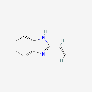 molecular formula C10H10N2 B3357697 2-[(E)-prop-1-enyl]-1H-benzimidazole CAS No. 7464-22-4