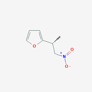 molecular formula C7H9NO3 B3357717 (R)-1-Nitro-2-(2-furanyl)propane CAS No. 748183-63-3
