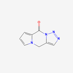 4H,9H-Pyrrolo[1,2-A][1,2,3]triazolo[1,5-D]pyrazin-9-one