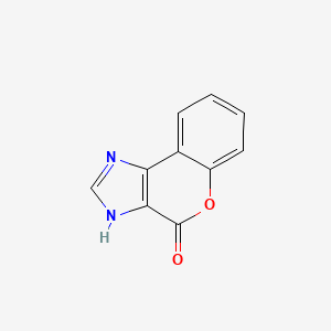 molecular formula C10H6N2O2 B3357773 (1)苯并吡喃并(3,4-d)咪唑-4(1H)-酮 CAS No. 75204-45-4