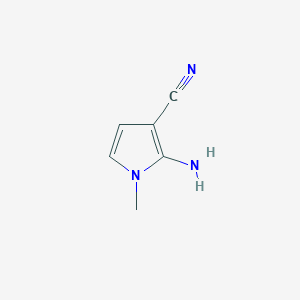 molecular formula C6H7N3 B3357793 2-Amino-1-methyl-1H-pyrrole-3-carbonitrile CAS No. 753478-48-7