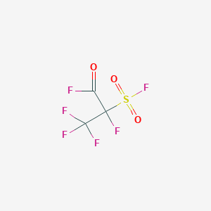 molecular formula C3F6O3S B3357801 2,3,3,3-Tetrafluoro-2-(fluorosulfonyl)propanoyl fluoride CAS No. 754-41-6