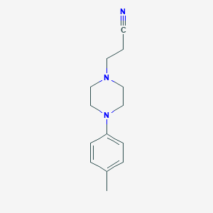 molecular formula C14H19N3 B3357806 3-[4-(4-Methylphenyl)piperazin-1-yl]propanenitrile CAS No. 75426-49-2