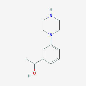 1-(3-(Piperazin-1-yl)phenyl)ethanol