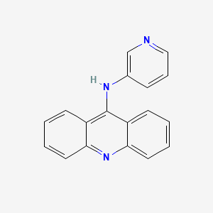 molecular formula C18H13N3 B3357829 Acridine, 9-(3-pyridylamino)- CAS No. 75775-64-3