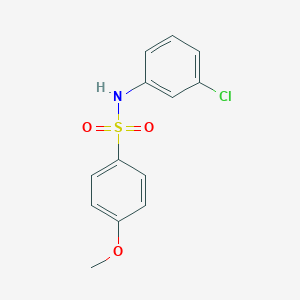 molecular formula C13H12ClNO3S B335784 N-(3-chlorophenyl)-4-methoxybenzenesulfonamide 