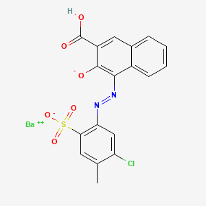 molecular formula C18H11BaClN2O6S B3357847 4-((5-氯-4-甲基-2-磺酸苯基)偶氮)-3-羟基-2-萘酸钡 CAS No. 7585-41-3