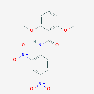 molecular formula C15H13N3O7 B335787 N-(2,4-dinitrophenyl)-2,6-dimethoxybenzamide 