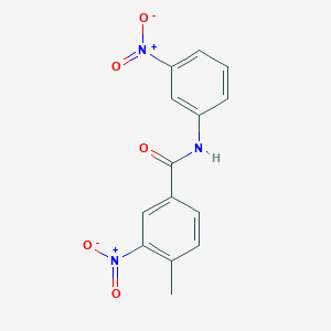 molecular formula C14H11N3O5 B335788 4-methyl-3-nitro-N-(3-nitrophenyl)benzamide 