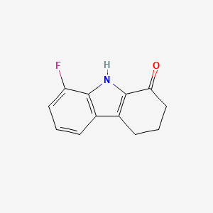 molecular formula C12H10FNO B3357885 8-fluoro-2,3,4,9-tetrahydro-1H-carbazol-1-one CAS No. 76255-89-5