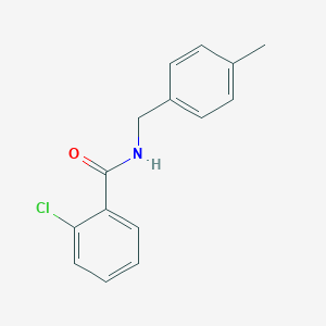 molecular formula C15H14ClNO B335789 2-chloro-N-(4-methylbenzyl)benzamide 