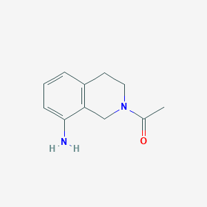 molecular formula C11H14N2O B3357890 1-(8-amino-3,4-dihydroisoquinolin-2(1H)-yl)ethanone CAS No. 76258-55-4