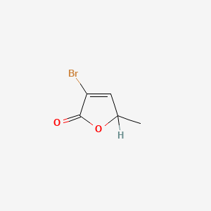 molecular formula C5H5BrO2 B3357897 3-溴-5-甲基呋喃-2(5H)-酮 CAS No. 76311-90-5