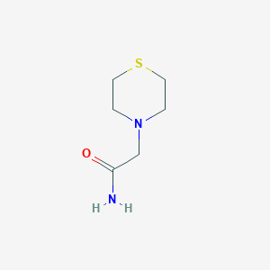 molecular formula C6H12N2OS B3357918 4-Thiomorpholineacetamide CAS No. 765242-43-1