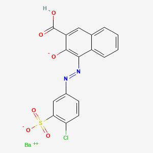 2-Naphthalenecarboxylic acid, 4-((4-chloro-3-sulfophenyl)azo)-3-hydroxy-, barium salt (1:1)