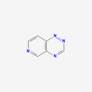 molecular formula C6H4N4 B3357959 吡啶并[3,4-e]-1,2,4-三嗪 CAS No. 767-95-3