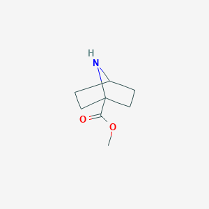 molecular formula C8H13NO2 B3357986 Methyl 7-azabicyclo[2.2.1]heptane-1-carboxylate CAS No. 769116-04-3