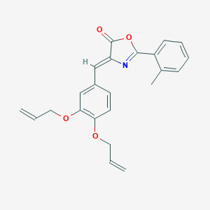 molecular formula C23H21NO4 B335799 4-[3,4-bis(allyloxy)benzylidene]-2-(2-methylphenyl)-1,3-oxazol-5(4H)-one 