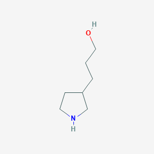 molecular formula C7H15NO B3357996 3-(Pyrrolidin-3-yl)propan-1-ol CAS No. 7699-51-6