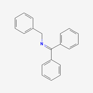 molecular formula C20H17N B3358001 Benzylamine, N-(diphenylmethylene)- CAS No. 7699-79-8
