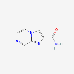 molecular formula C7H6N4O B3358033 Imidazo[1,2-a]pyrazine-2-carboxamide CAS No. 77124-59-5