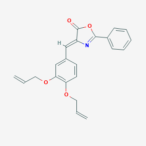 molecular formula C22H19NO4 B335805 4-[3,4-bis(allyloxy)benzylidene]-2-phenyl-1,3-oxazol-5(4H)-one 