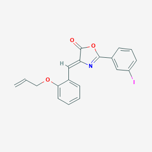molecular formula C19H14INO3 B335806 4-[2-(allyloxy)benzylidene]-2-(3-iodophenyl)-1,3-oxazol-5(4H)-one 