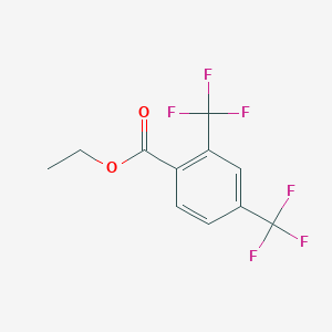 molecular formula C11H8F6O2 B3358074 Ethyl 2,4-bis(trifluoromethyl)benzoate CAS No. 773135-00-5