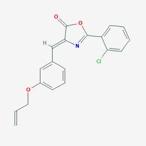 molecular formula C19H14ClNO3 B335808 4-[3-(allyloxy)benzylidene]-2-(2-chlorophenyl)-1,3-oxazol-5(4H)-one 