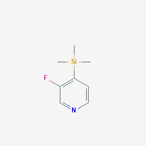 molecular formula C8H12FNSi B3358099 3-氟-4-(三甲基甲硅烷基)吡啶 CAS No. 77332-77-5