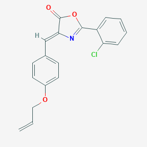 molecular formula C19H14ClNO3 B335811 4-[4-(allyloxy)benzylidene]-2-(2-chlorophenyl)-1,3-oxazol-5(4H)-one 