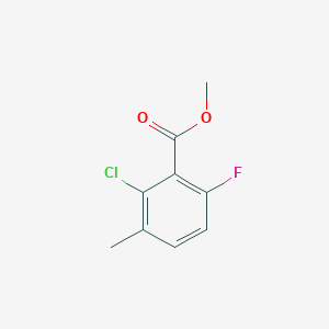 molecular formula C9H8ClFO2 B3358116 Methyl 2-chloro-6-fluoro-3-methylbenzoate CAS No. 773874-00-3