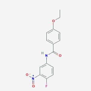 molecular formula C15H13FN2O4 B335812 4-ethoxy-N-(4-fluoro-3-nitrophenyl)benzamide 