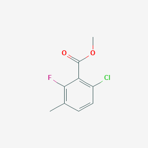 molecular formula C9H8ClFO2 B3358120 Methyl 6-chloro-2-fluoro-3-methylbenzoate CAS No. 773874-01-4