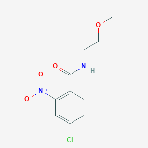 molecular formula C10H11ClN2O4 B335813 4-chloro-N-(2-methoxyethyl)-2-nitrobenzamide 