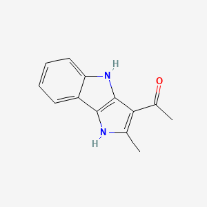 1-(2-Methyl-1,4-dihydropyrrolo[3,2-b]indol-3-yl)ethanone