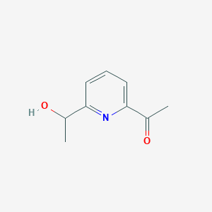 molecular formula C9H11NO2 B3358136 1-(6-(1-Hydroxyethyl)pyridin-2-yl)ethanone CAS No. 774225-86-4