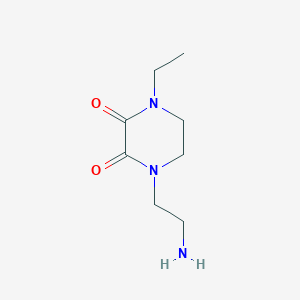 molecular formula C8H15N3O2 B3358144 1-(2-Aminoethyl)-4-ethylpiperazine-2,3-dione CAS No. 77439-70-4