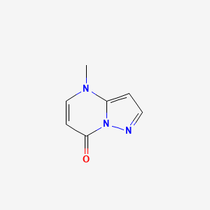 molecular formula C7H7N3O B3358146 4-Methylpyrazolo[1,5-a]pyrimidin-7(4H)-one CAS No. 77494-09-8