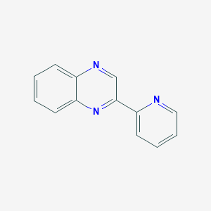 molecular formula C13H9N3 B3358157 Quinoxaline, 2-(2-pyridinyl)- CAS No. 7755-91-1