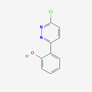 molecular formula C10H7ClN2O B3358166 2-(6-Chloropyridazin-3-yl)phenol CAS No. 77585-94-5